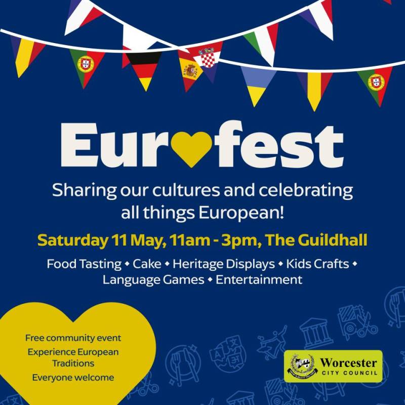 Promotional poster for Eurofest event on 11 May 2024