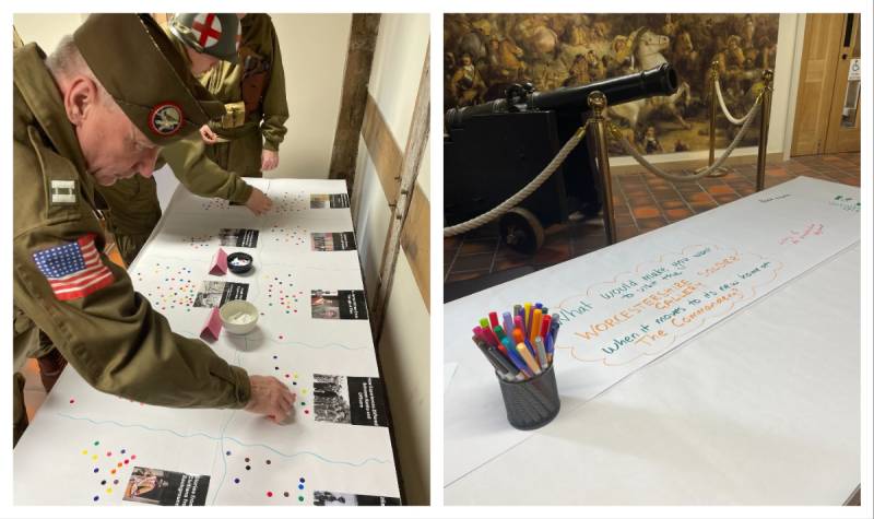 People having their say on what they would like to see in the gallery