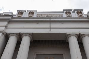 The frontage of the Corn Exchange