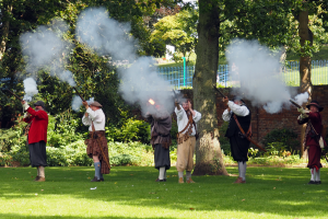 Firing demonstration at The Commandery
