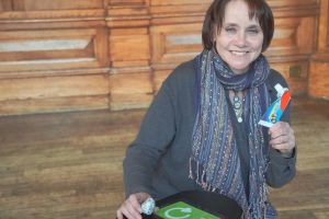 Councillor Zoe Cookson, Chair of Worcester City Council’s Environment Committee, holding aluminium foil and a used toothpaste tube. Both items can be recycled from April