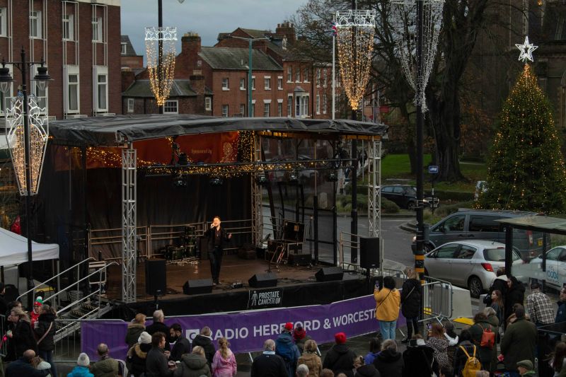 The Cathedral Square stage will host local school, community choirs and live music performances at this year’s Worcester Victorian Christmas Fayre. Picture by Carl Freeman
