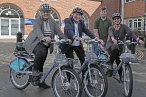 Elena Round, Professor David Green CBE DL, Elliot Atkinson and Katy Boom