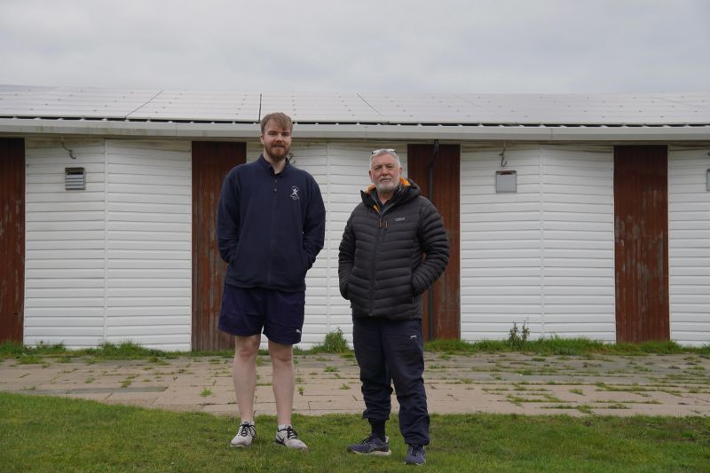 At Lower Wick Swimming Pool are (l-r) Andrew Massey, Lower Wick Swimming Pool Manager; and Will Hadley, Lower Wick Swimming Pool Duty Officer.