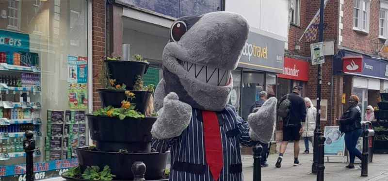 Sid the Shark who will be available for selfies at the event