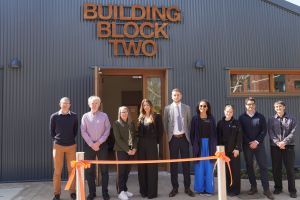 At the opening of Building Block Two were representatives from Worcester City Council, Worcester Community Trust, GLP Training, Barnwood and Askew Cavanna
