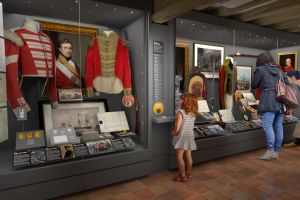 A computer-generated image showing how one of the completed Worcestershire Soldier galleries could look. Image courtesy of Redman Design